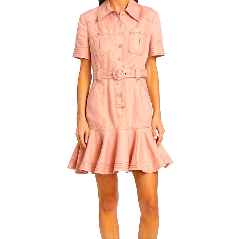 Zimmerman Linen Dress - (Moonshine) Pink AU2 / US 6-8